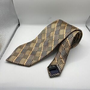 Bruno Pirttelli Hand Made Necktie Mens One Size Multicolor Check Formal Business